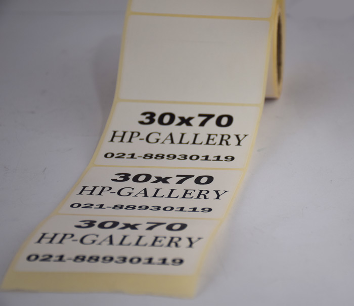 برچسب کاغذی تک ردیفه پرینتر لیبل زن Paper Label 30x70